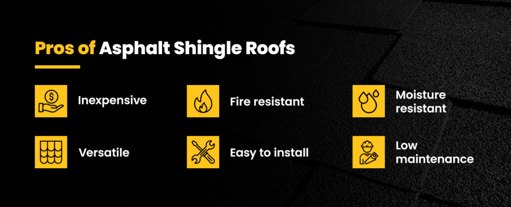 Pros of asphalt shingle roofs
